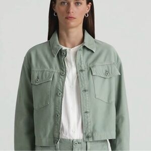 AG Adriano Goldschmied Sulpur matcha latte Jacket(never worn)
